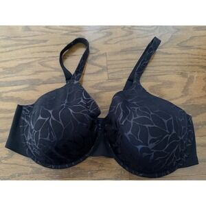 Bali Beauty Lift Invisible Support Underwire Bra Black Lace 40D DF0085